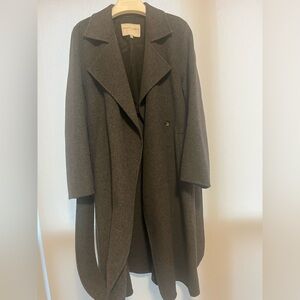 Petite Studio NYC Denver Wool Coat - Charcoal, Size Small